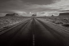 Classic, Iconic Scene of the Open Road in Utah, Landscape, Nostalgic, Americana