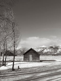 Used Classic, Lone Cabin in the American West, Iconic, Mountains, National Park 