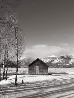 Klassisch, Lone Cabin im amerikanischen Westen, Ikonisch, Berge, National Park 