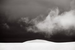 Minimal, Abstract Image of Snow and Clouds in the Arctic