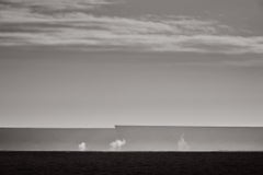 Minimal and surreal black and white capture of the world's largest iceberg, A23a