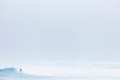 Surfer Outside Oahu, Ethereal, Color Photography