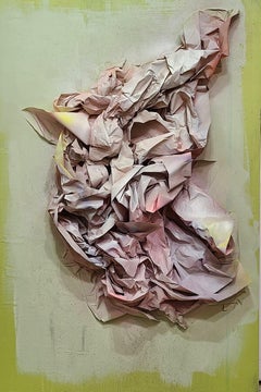Drew Griffiths - Green No. 14 - Abstract Paper Sculpture