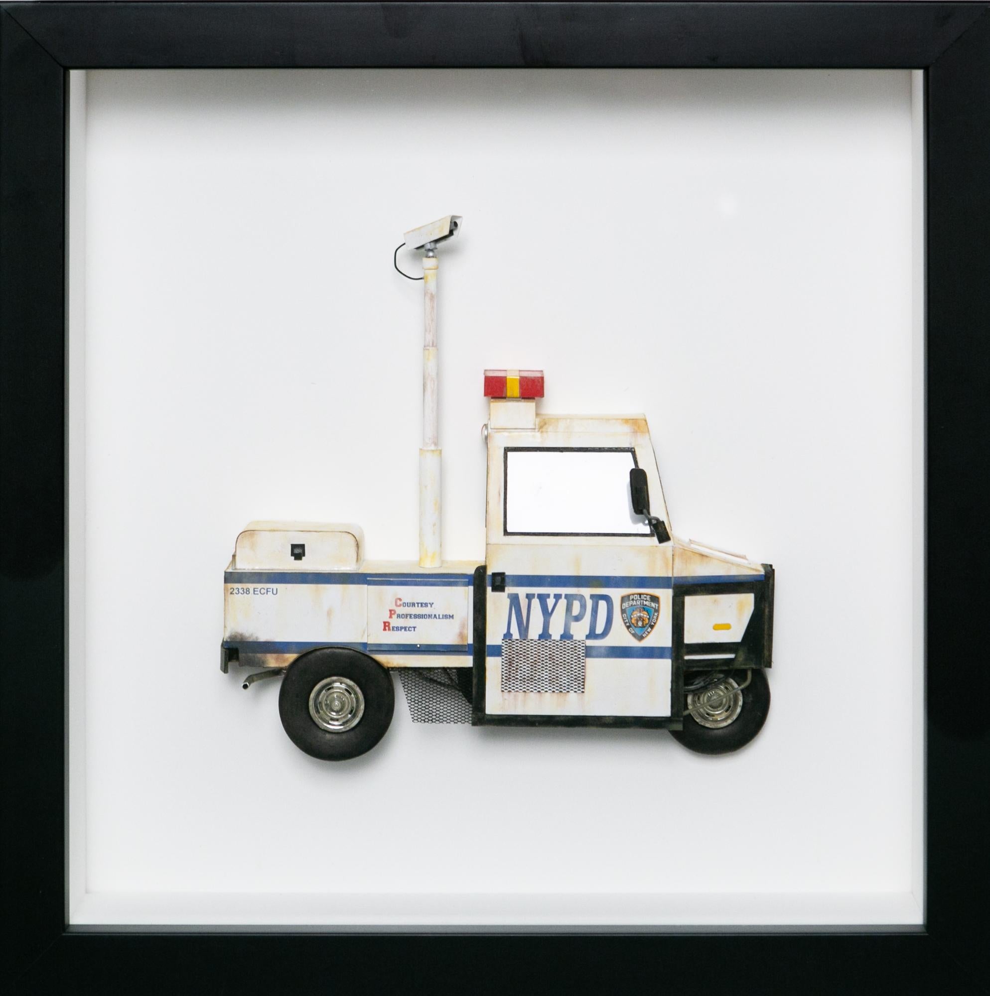 NYPD Interceptor - Mixed Media Art by Drew Leshko