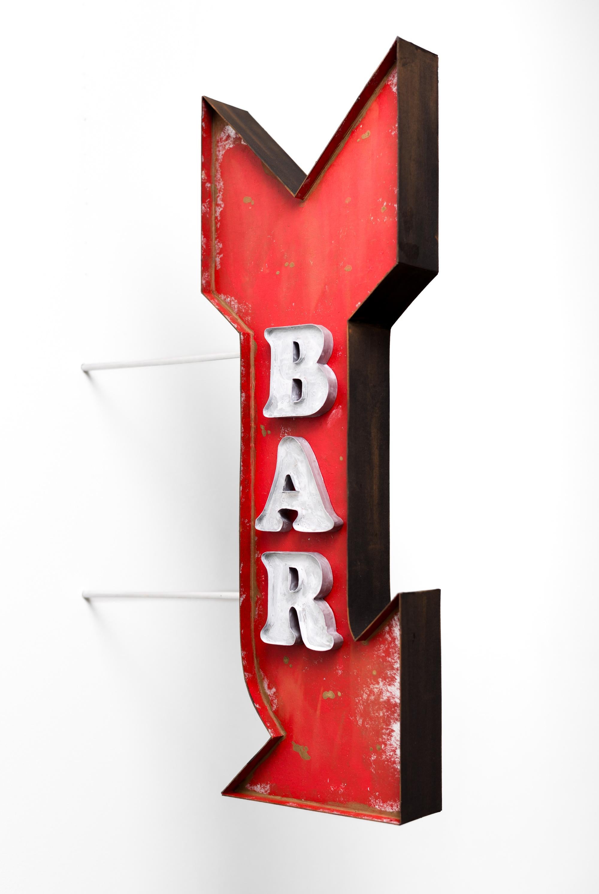 "Bar" Miniature Wall-Mounted Storefront Sign by Drew Leshko