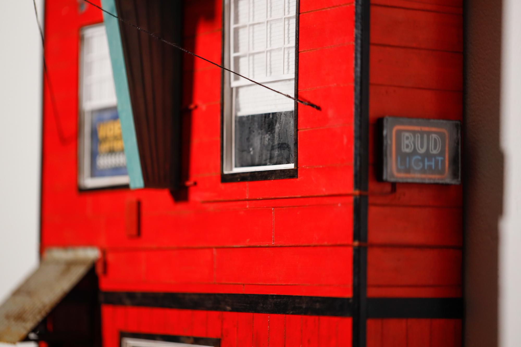 « Billy Ray's Tavern » miniature réaliste, architecture, bâtiment, paysage urbain en vente 13