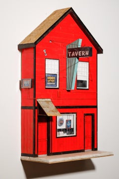 "Taberna de Billy Ray" miniatura realista, arquitectura, edificio, paisaje urbano