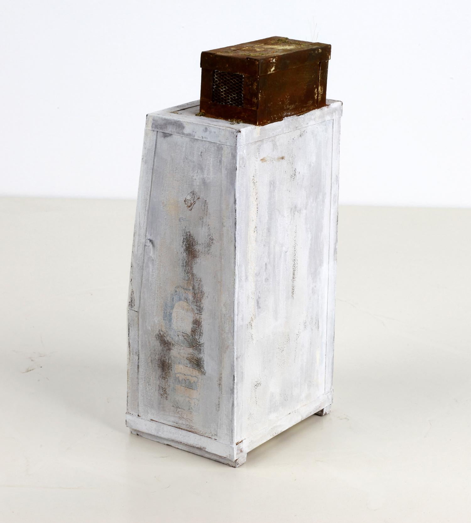 Broken Ice Box - Contemporary Sculpture by Drew Leshko