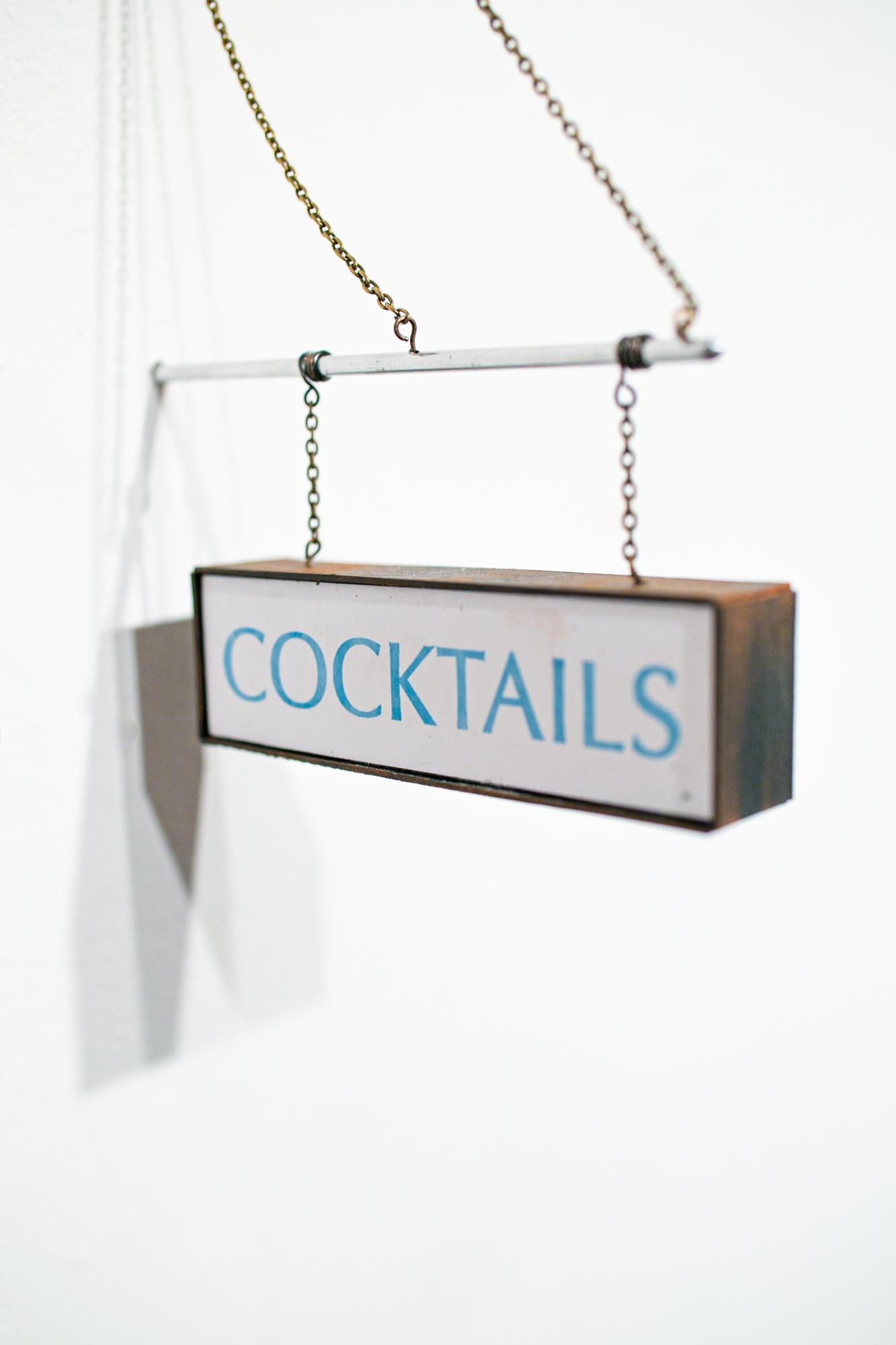 Cocktails (black) - Contemporary Sculpture by Drew Leshko