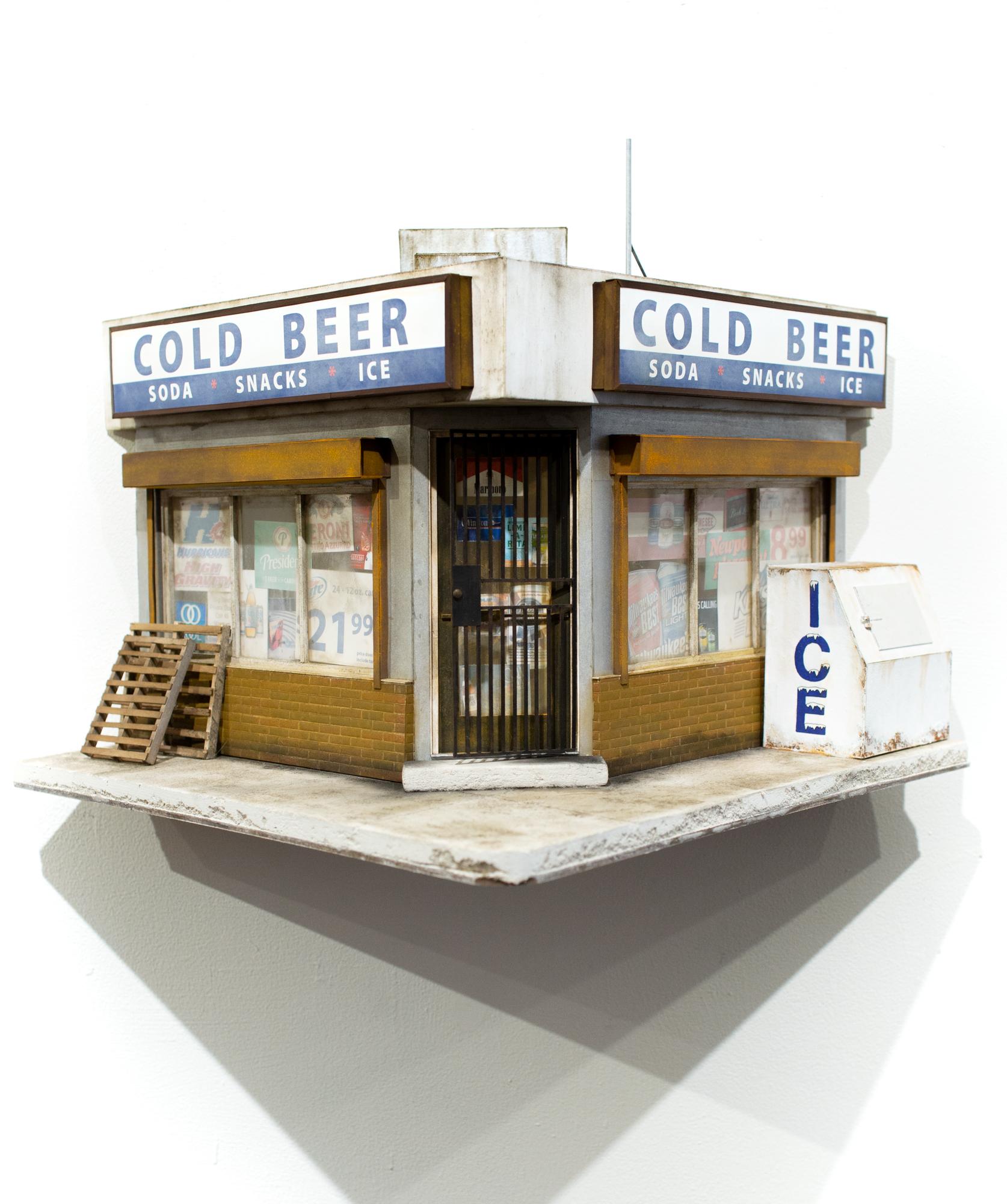 "Cold Beer", Miniature, Architecture, Building, Cityscape, Sculpture