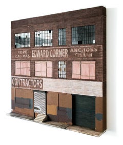"Edward Corner Warehouse", Miniature Building Architectural Paper Sculpture