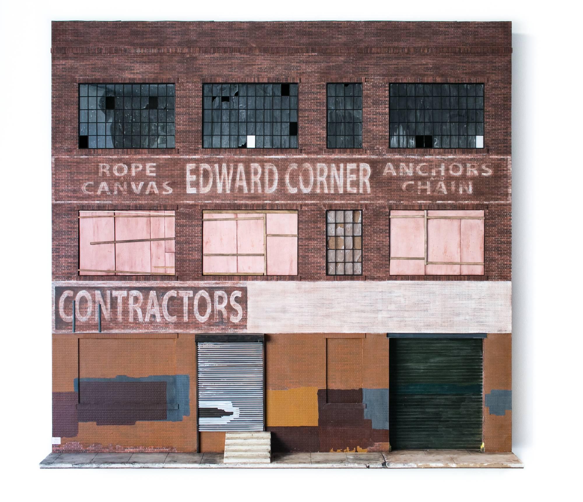 "Edward Corner Warehouse", Miniature Building Architectural Paper Sculpture