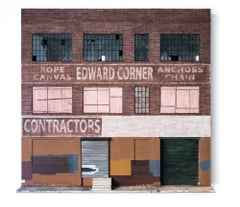 « Edward Corner Warehouse »:: sculpture en papier d'architecture de construction miniature