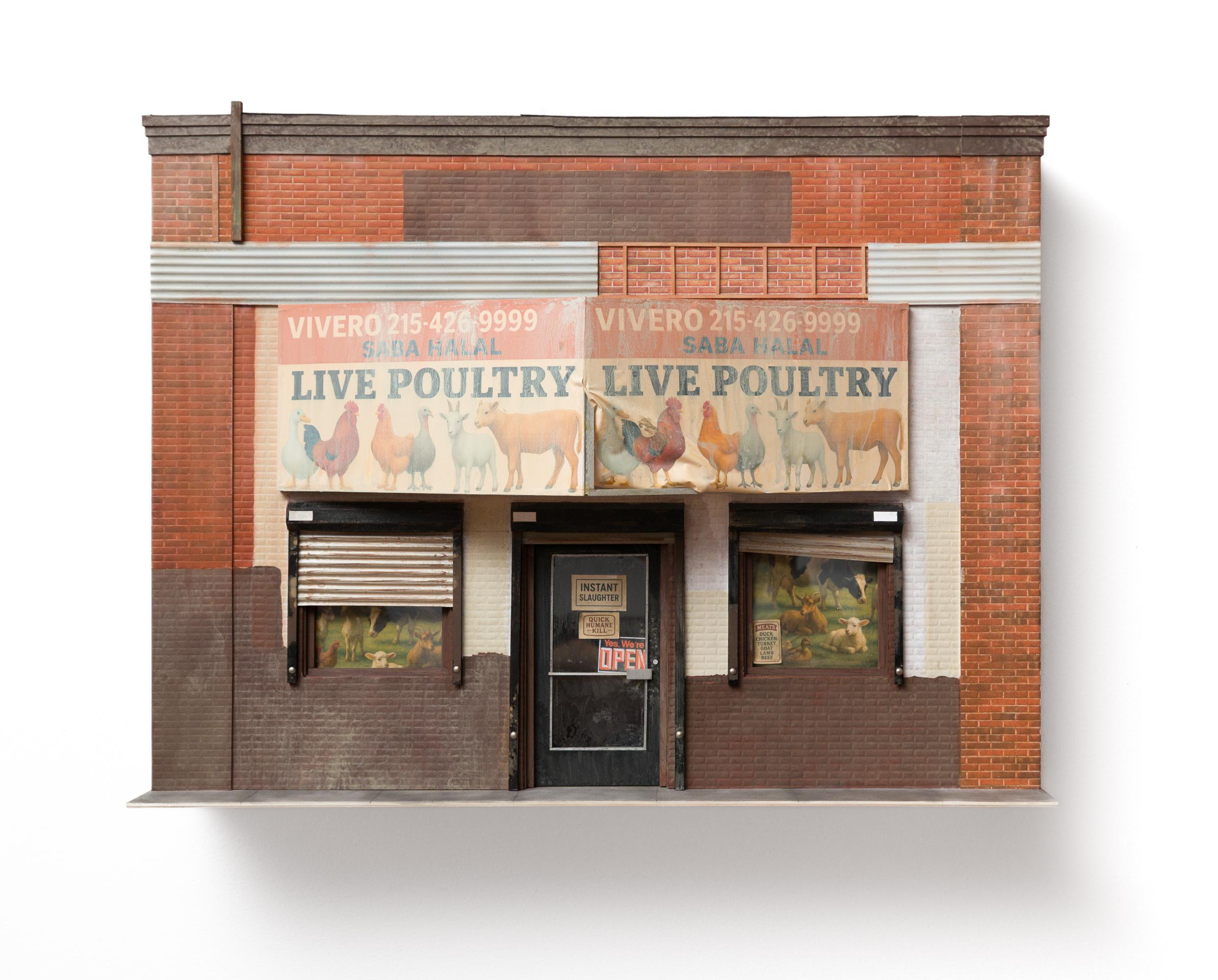 "Instant Slaughter" Miniature Storefront by Drew Leshko