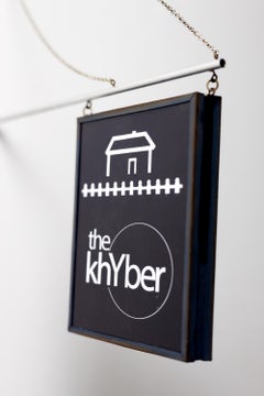 "Khyber Pass Sign" Miniature Hanging City Storefront Sign by Drew Leshko