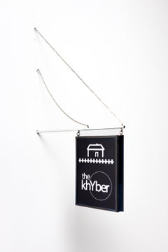 "Khyber Pass Sign" Miniature Hanging City Storefront Sign by Drew Leshko
