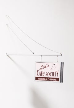 Lid's Cafe Society Sculpture: Contemporary Paper & Metal Art