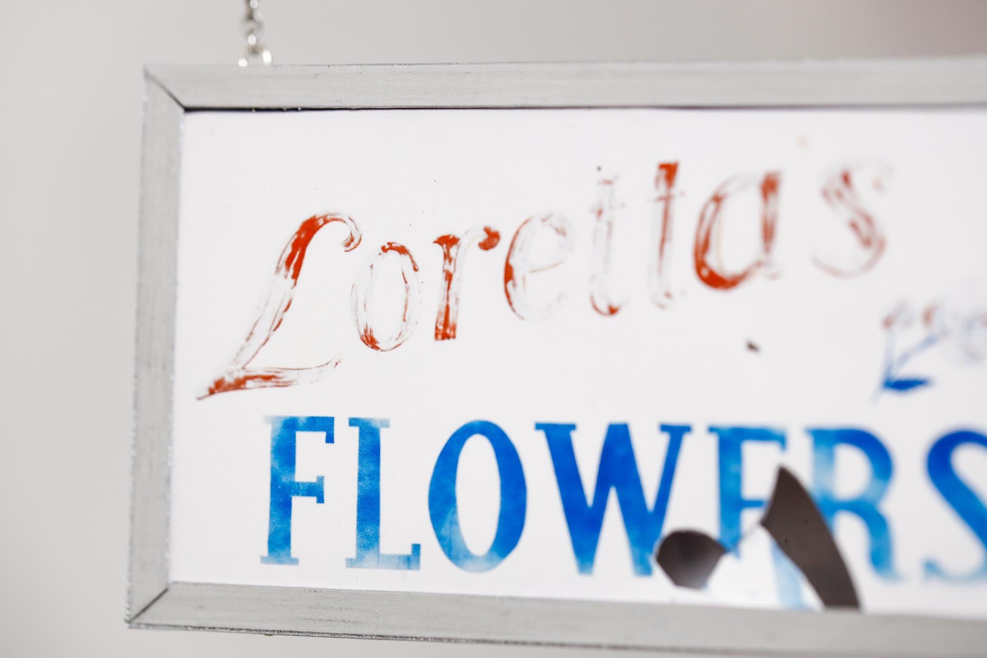 Loretta's Flowers - Gray Still-Life Sculpture by Drew Leshko
