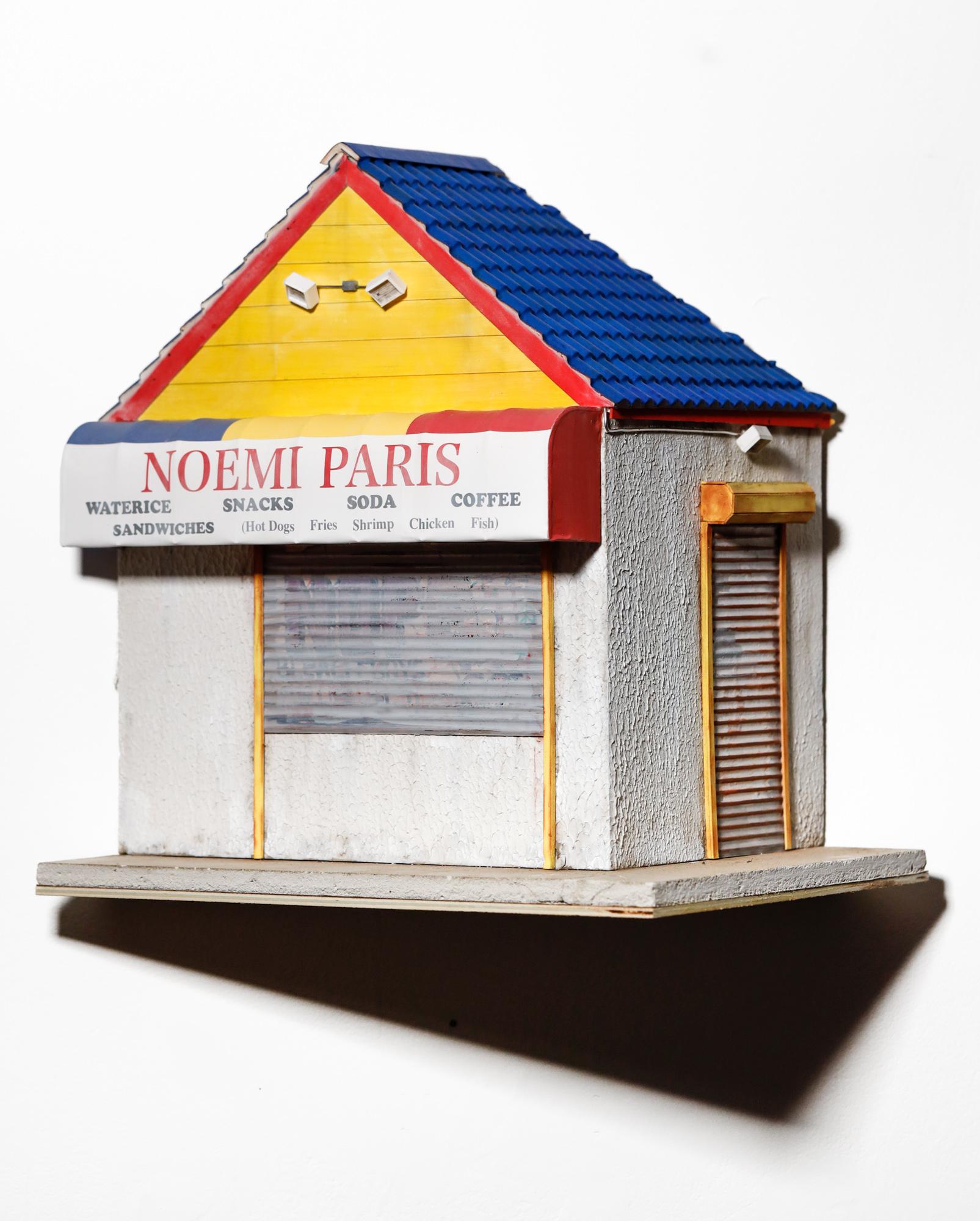 Drew Leshko Still-Life Sculpture - "Noemi Paris" Hyper-realistic miniature, architecture, building, cityscape