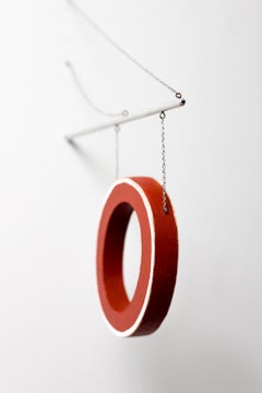 "Ortliebs" Small Scale Wooden, Chain, and Metal Hanging Storefront Sign