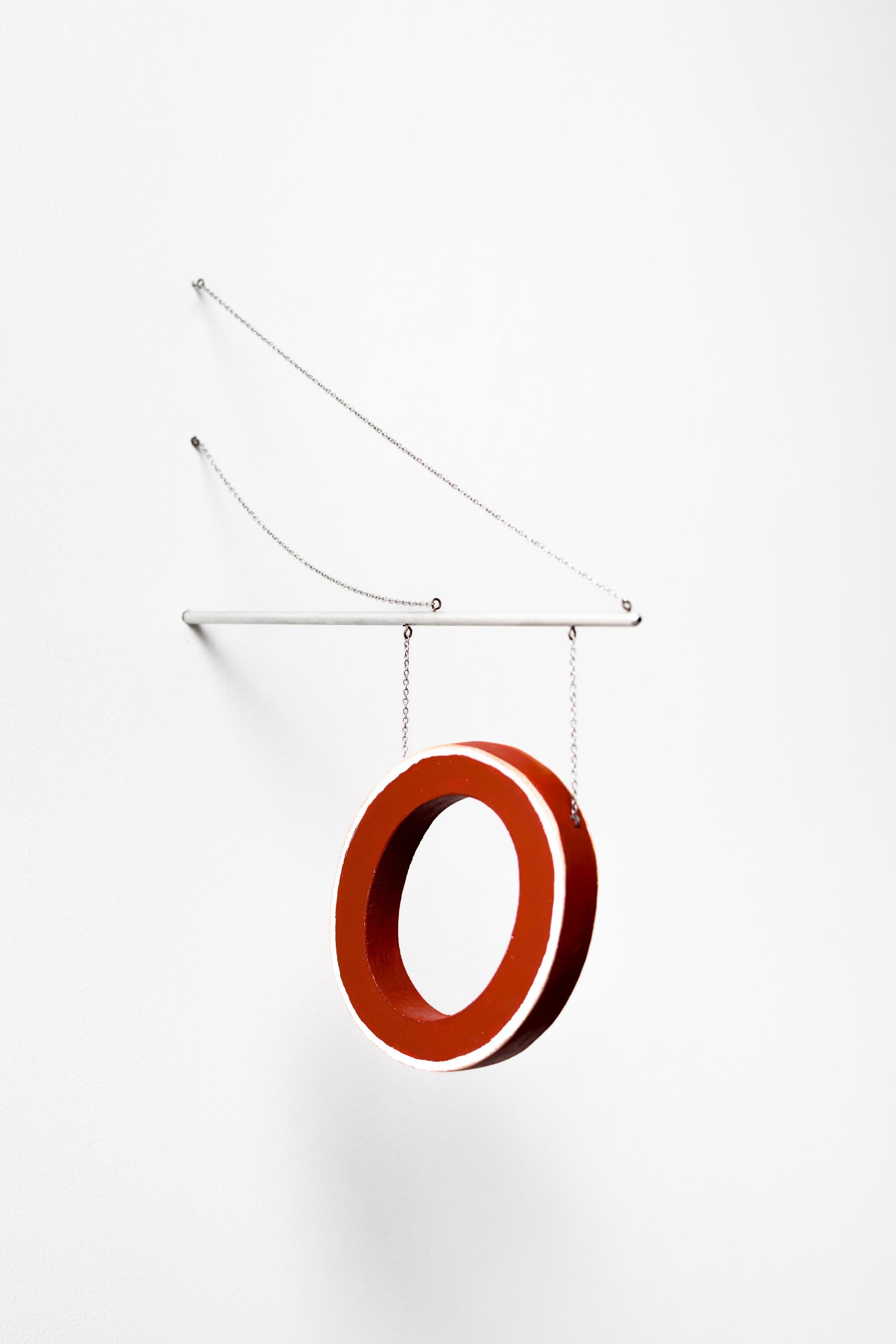 "Ortliebs" Small Scale Wooden, Chain, and Metal Hanging Storefront Sign