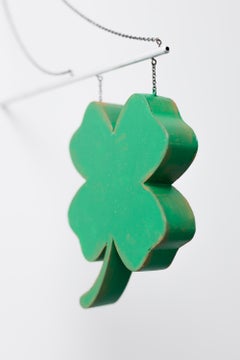 Cartello da appendere "Shamrock", trifoglio in miniatura