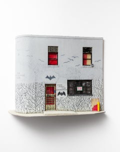 "The Apocalypse Now" Hyperrealistic Miniature Building Wall-Mounted Sculpture