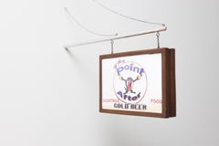 "The Point After" Miniatur-Schaufensterschild eines Bierhändlers von Drew Leshko