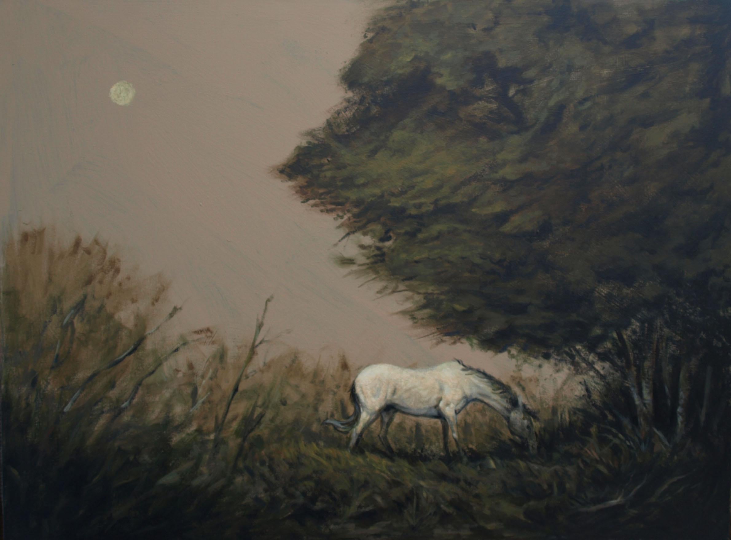 The Horse, Original Painting - Art by Drew McSherry