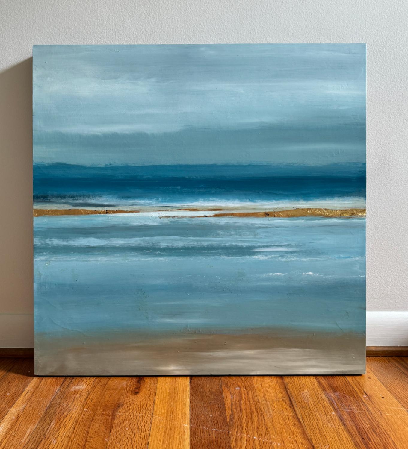 Vicino e lontano, Pittura astratta - Painting Astratto di Drew Noel Marin