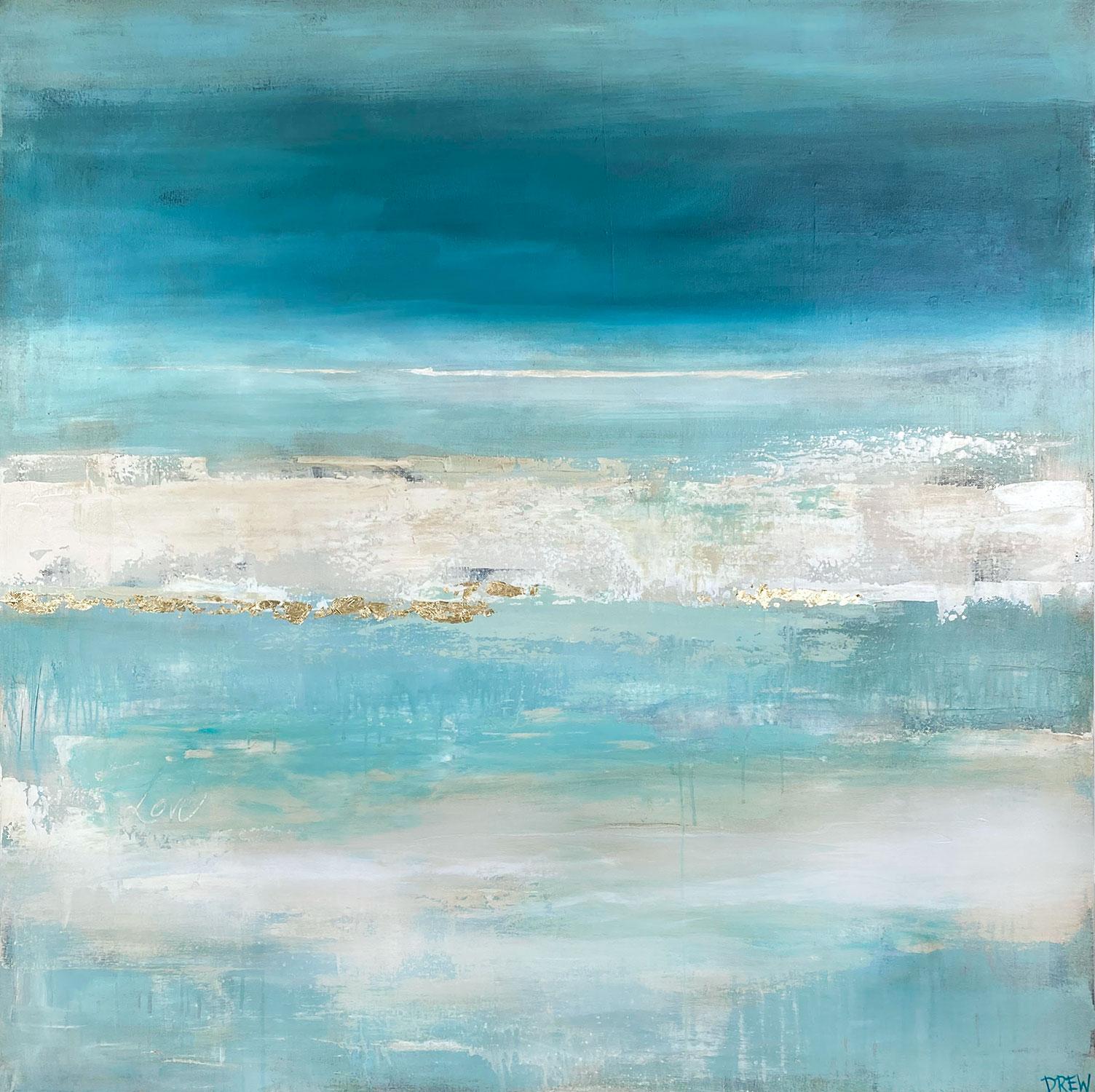 Abstract Painting Drew Noel Marin - Peace of Mind, Peinture abstraite