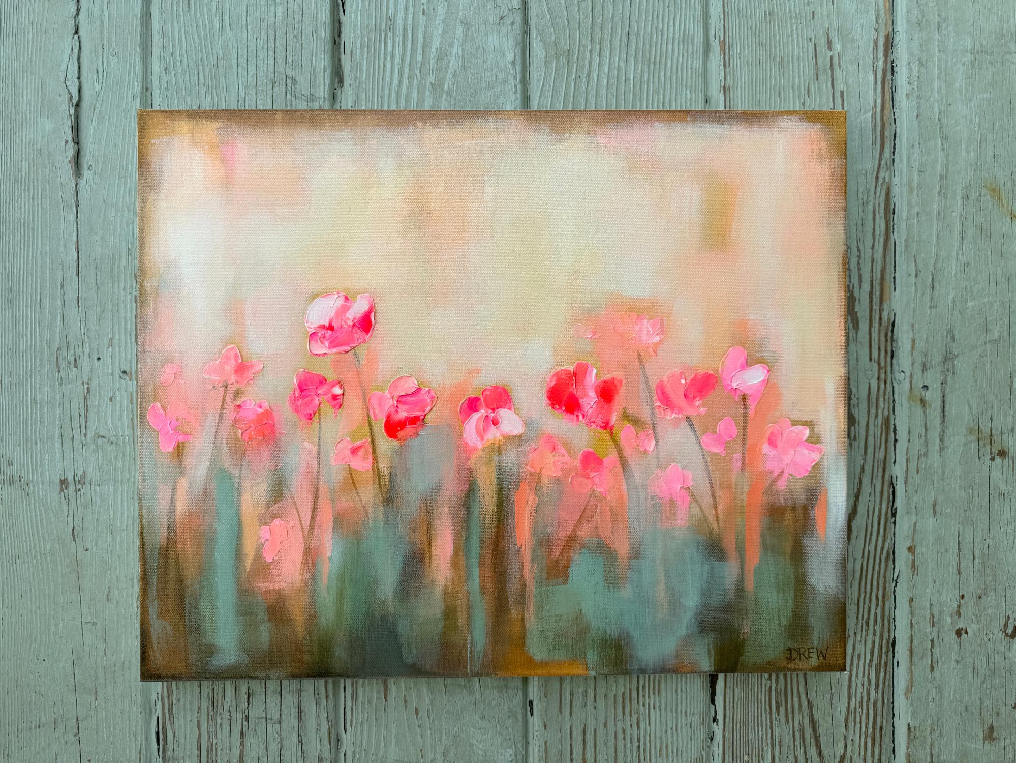 Where Light Grows, peinture originale - Outsider Art Painting par Drew Noel Marin
