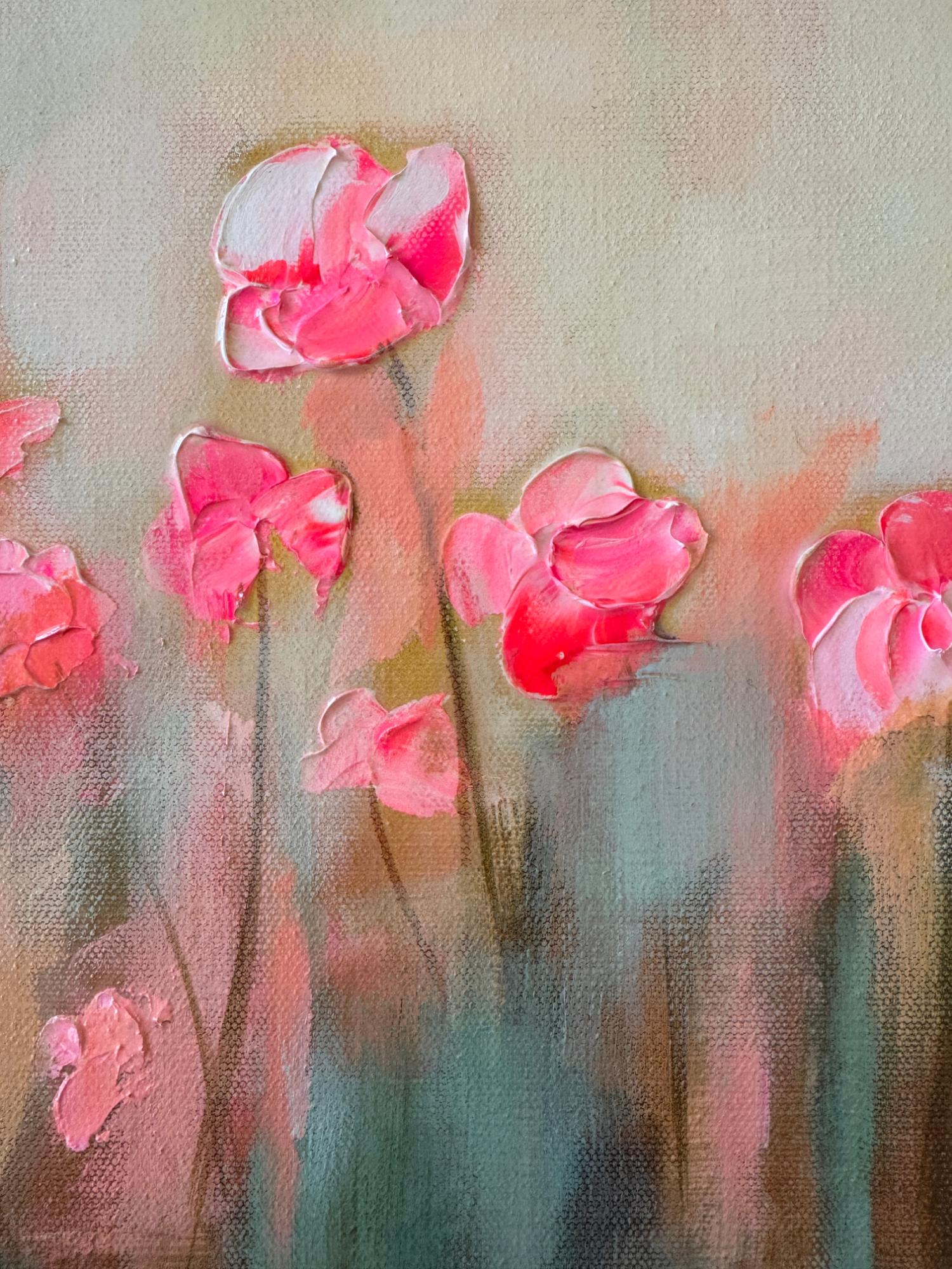 Where Light Grows, peinture originale - Beige Still-Life Painting par Drew Noel Marin