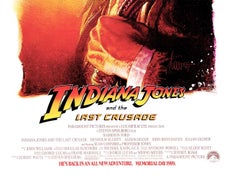 Original Indiana Jones and the Last Crtusade prerelease US 1 sheet movie poster