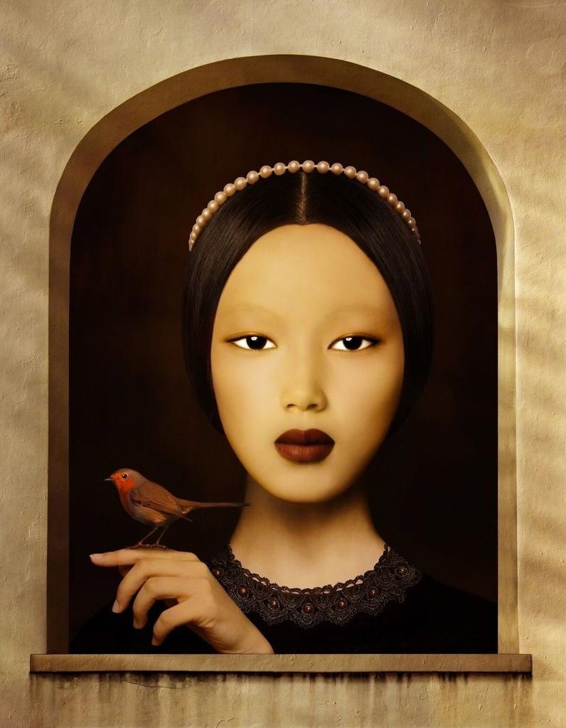 Lilah avec oiseau