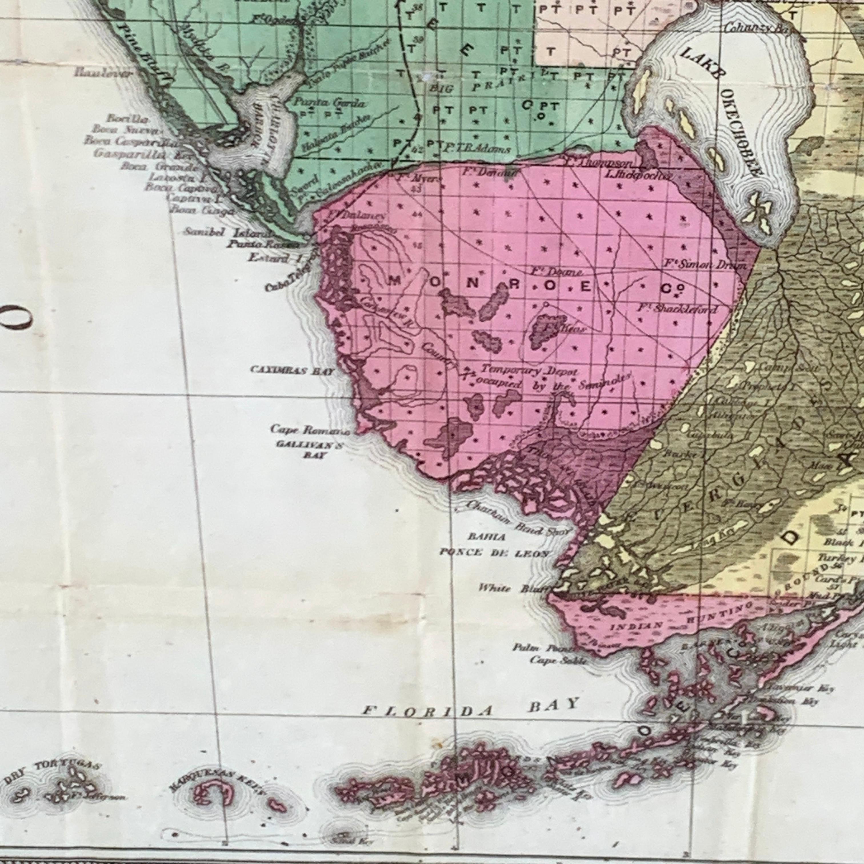 Drew's New Map of the State of Florida, 1870 2