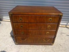 Drexel Accolade 3 drawer Walnut Campaign Chest