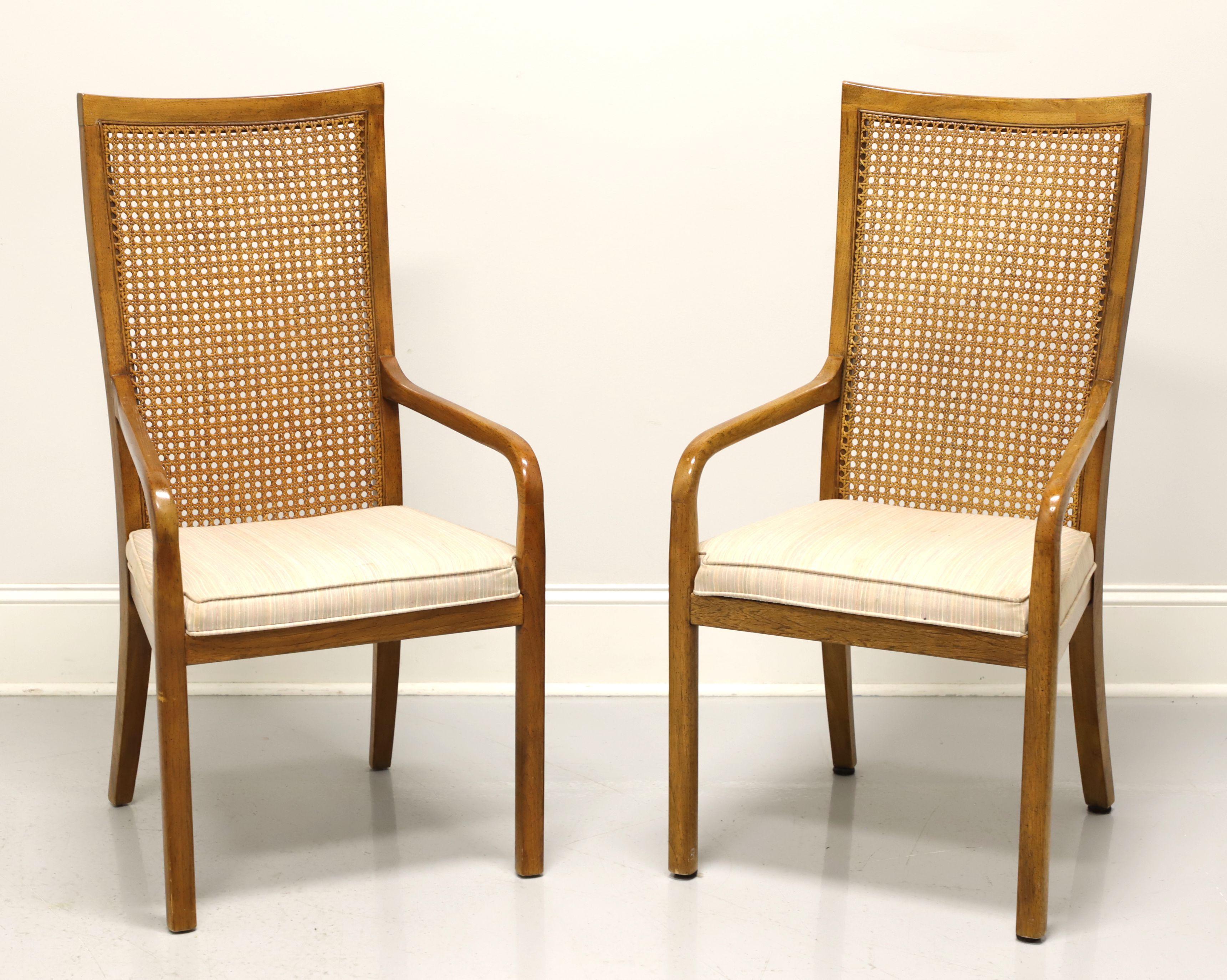 DREXEL Accolade Campaign Style Dining Armchairs - Pair 5