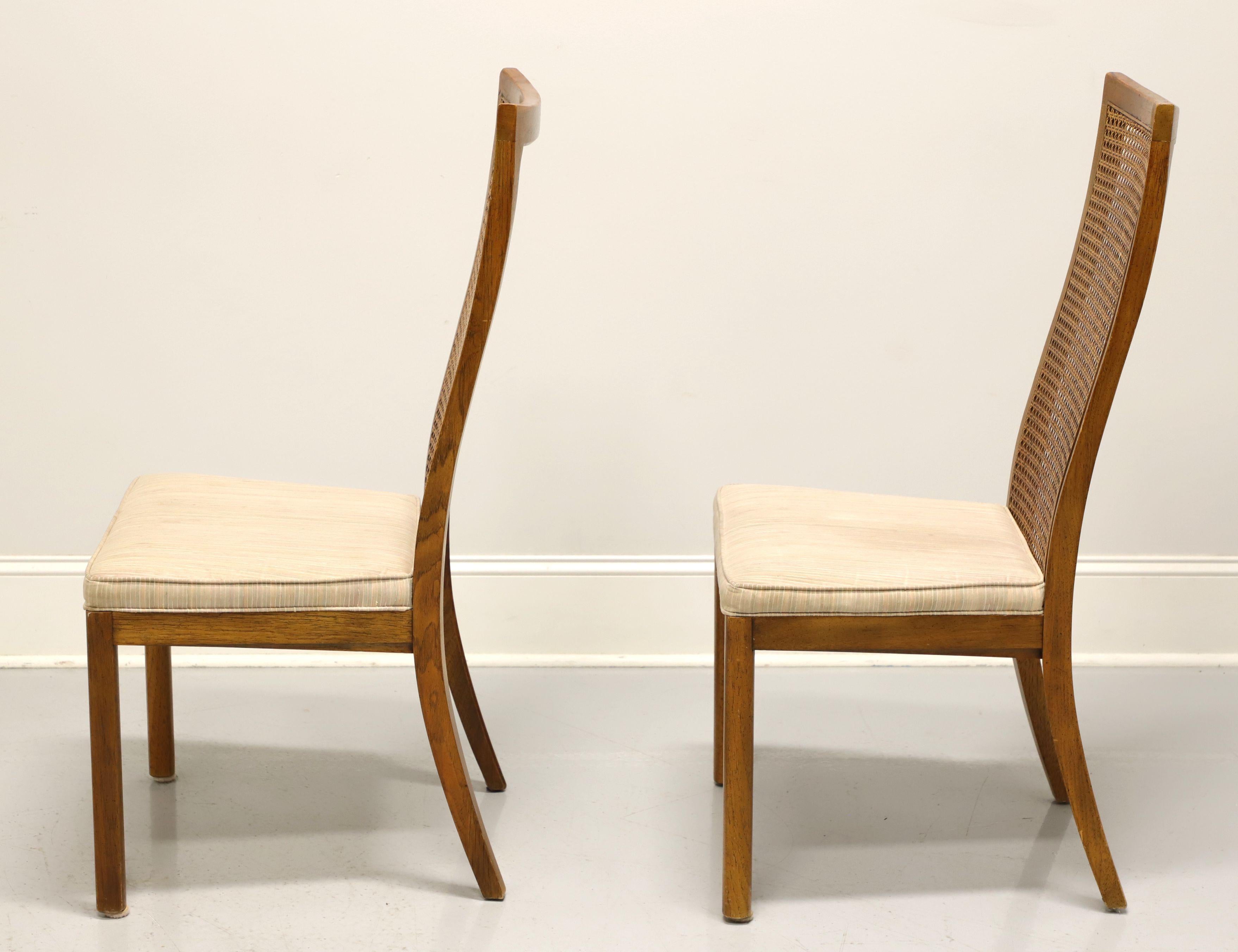 20th Century DREXEL Accolade Campaign Style Dining Side Chairs - Pair B