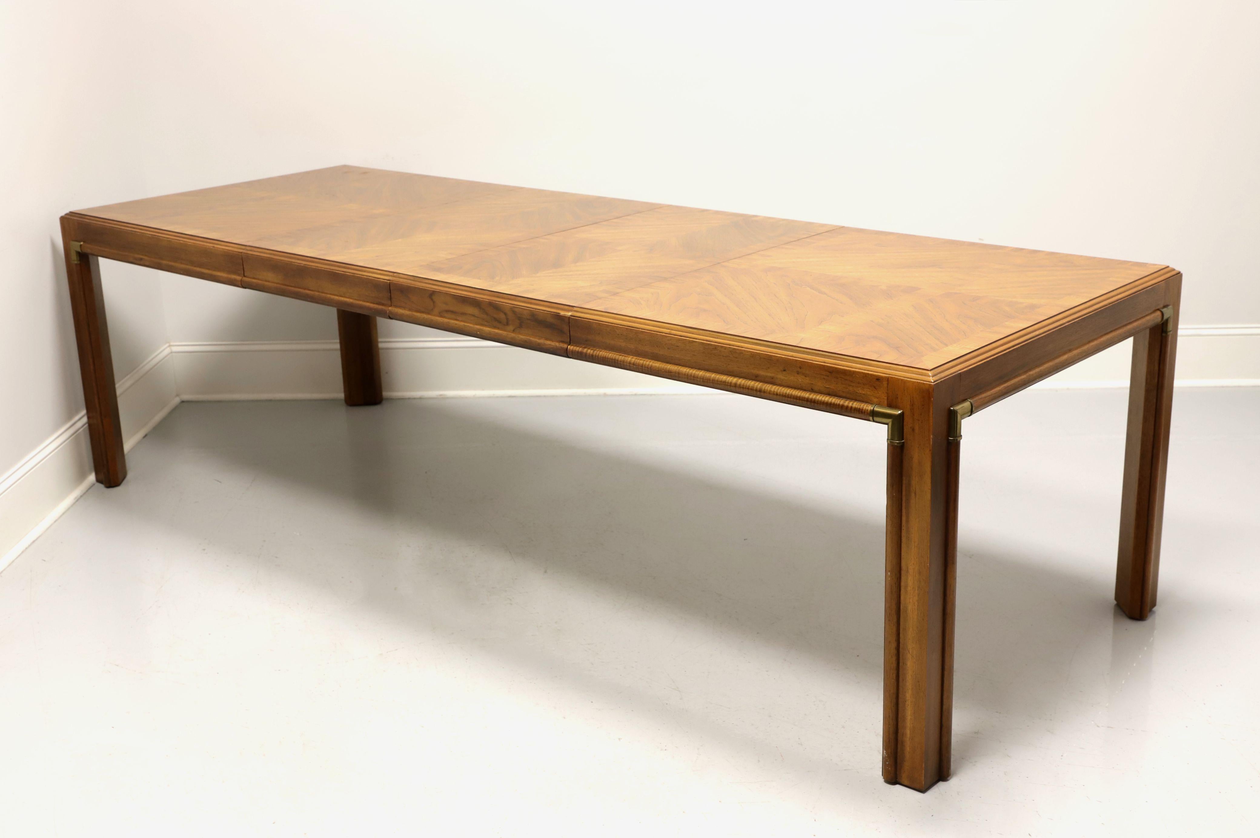 DREXEL Accolade Campaign Style Rectangular Dining Table In Good Condition In Charlotte, NC
