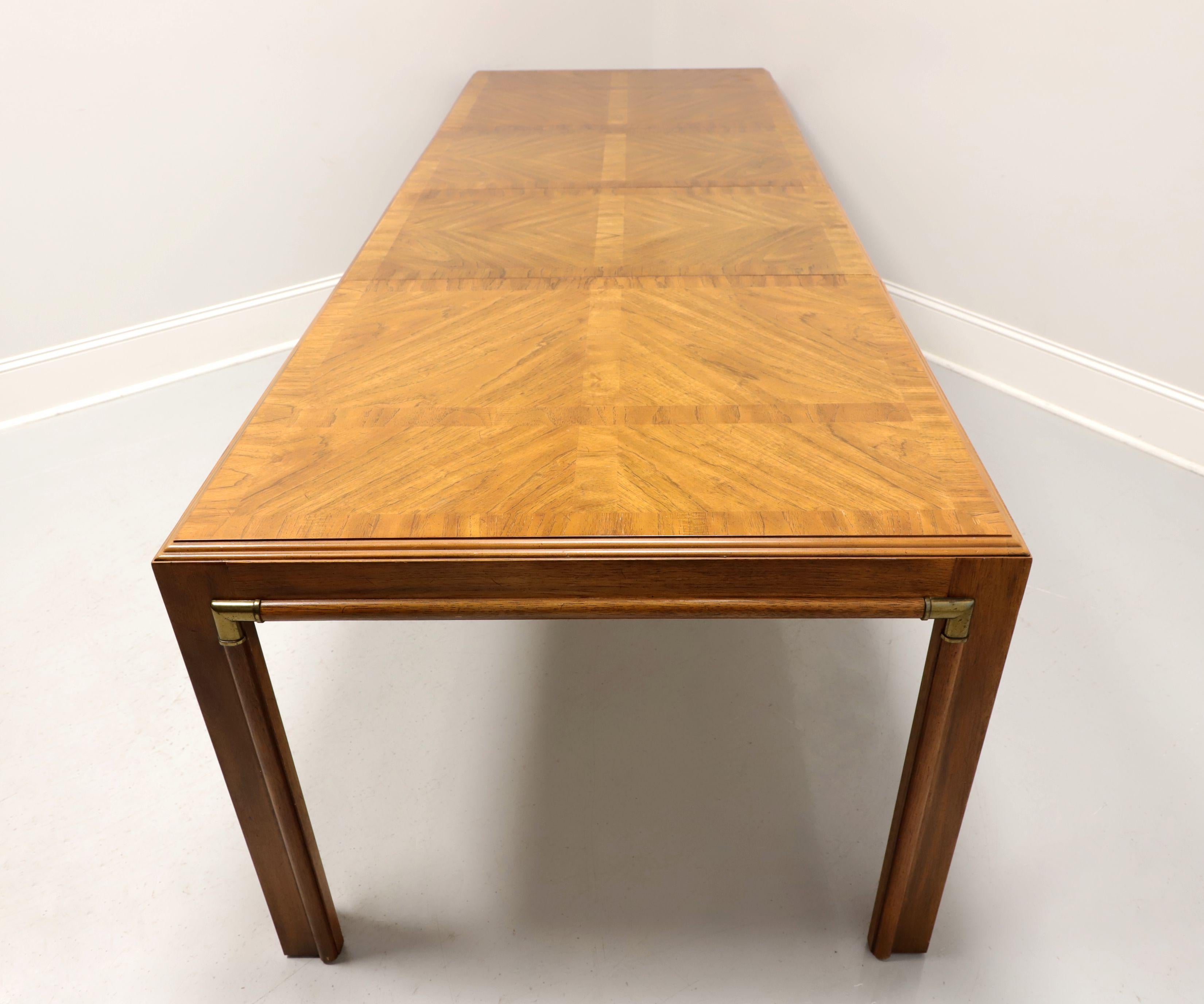 20th Century DREXEL Accolade Campaign Style Rectangular Dining Table