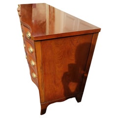 Drexel Travis Court Federal Serpentine Mahogany Triple Dresser