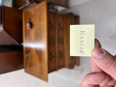 Drexel Bombay Style Heavy Brass Drop Pulls Dovetail Drawers Dresser Chest MINT!