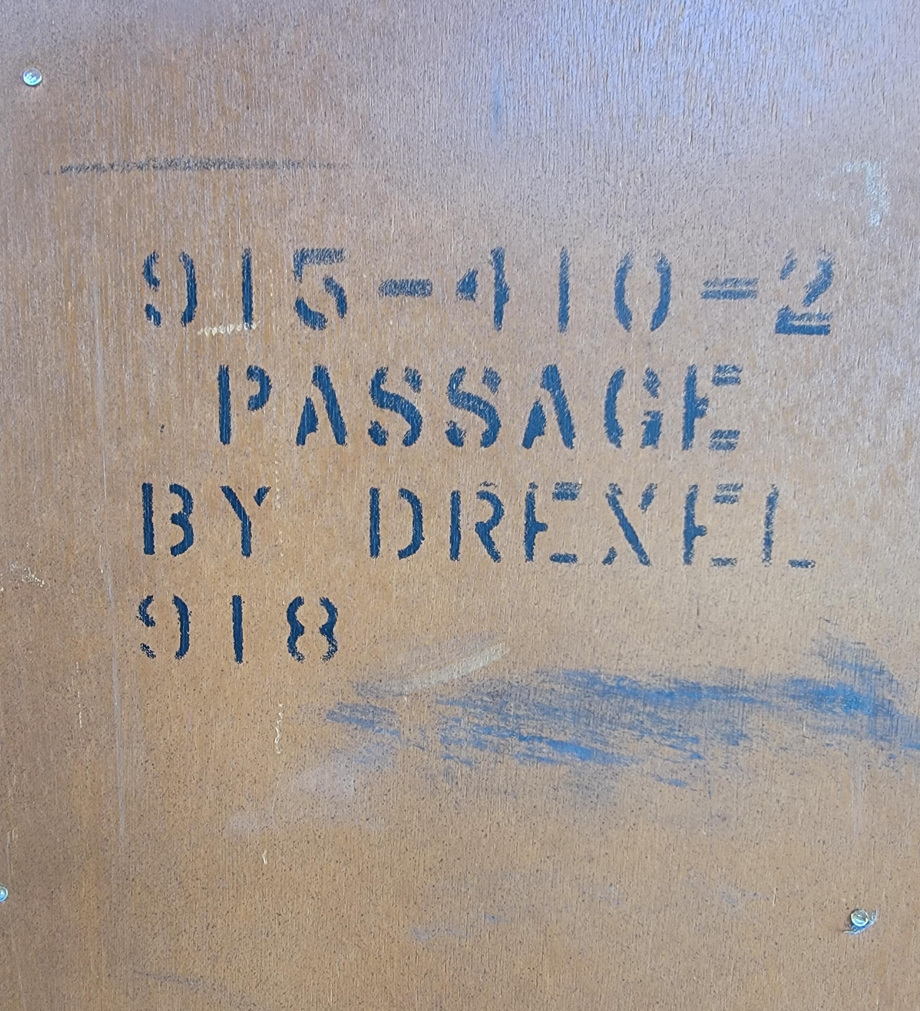 Drexel Campaign Highboy Dresser Chest of Drawers For Sale 5
