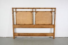Drexel Captiva Mid-Century Rattan Queen Size Headboard