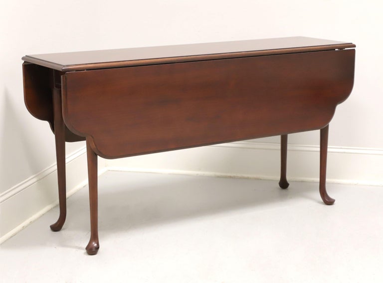 DREXEL Carleton Cherry Georgian Style Drop-Leaf Dining Console