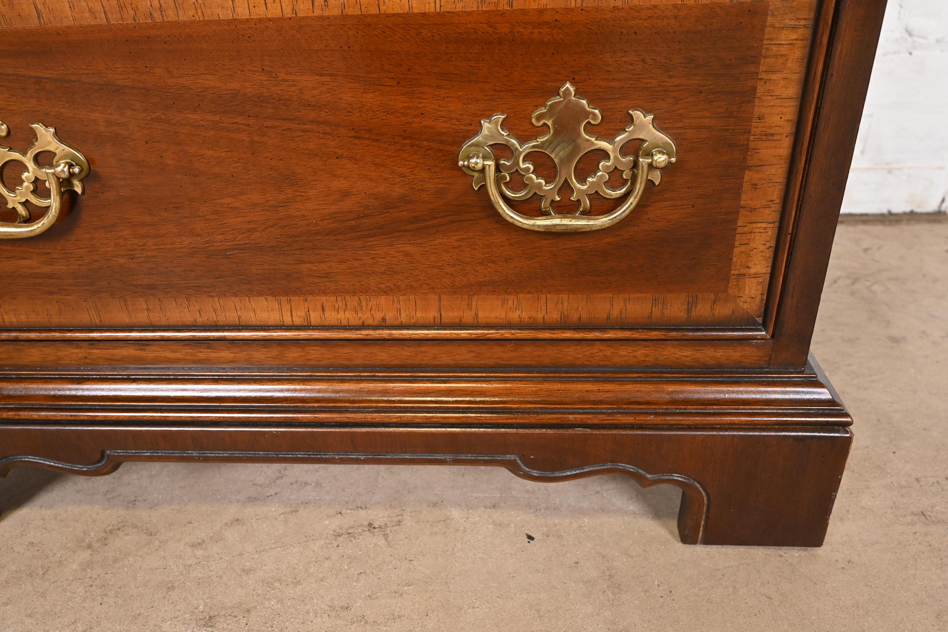 Drexel Chippendale Banded Mahogany Lingerie Chest or Semainier 7