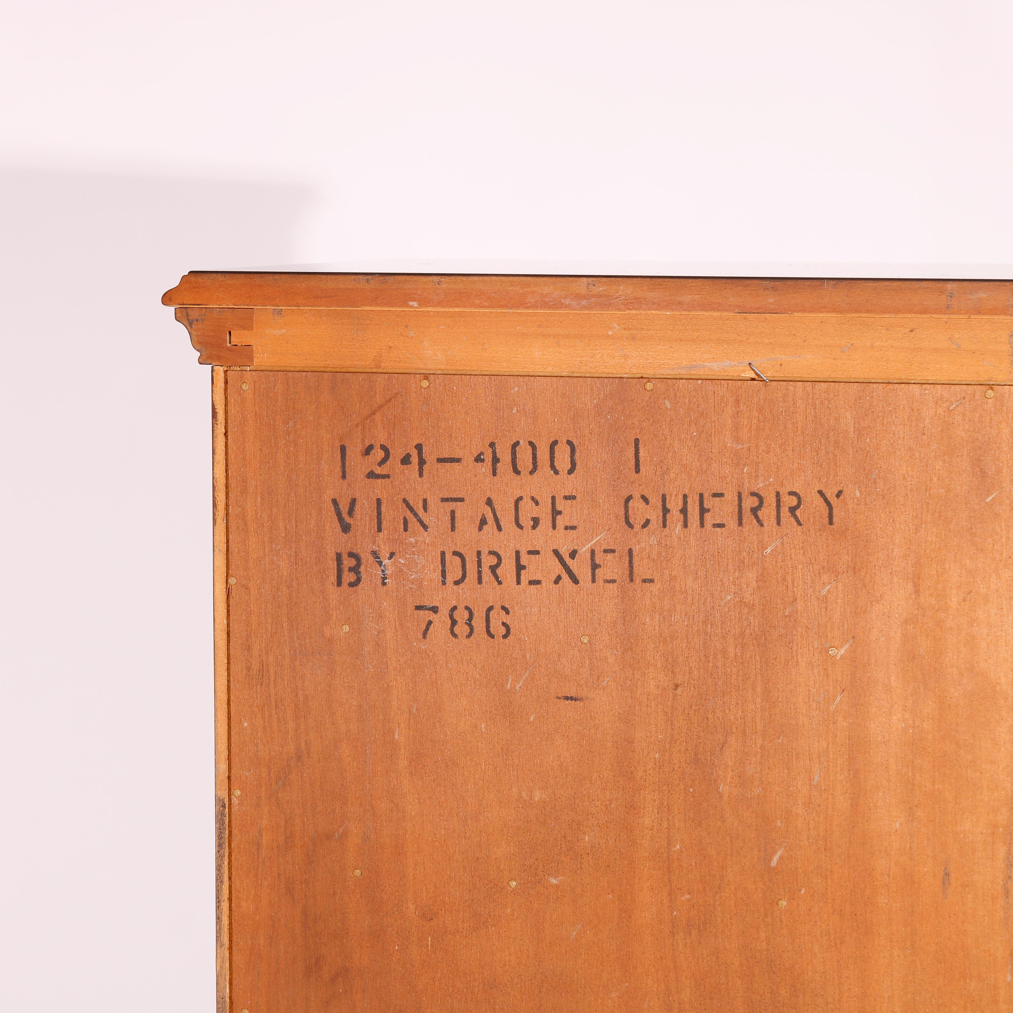 Drexel Chippendale Style Eight-Drawer Cherry Lingerie Chest, 20th Century 7