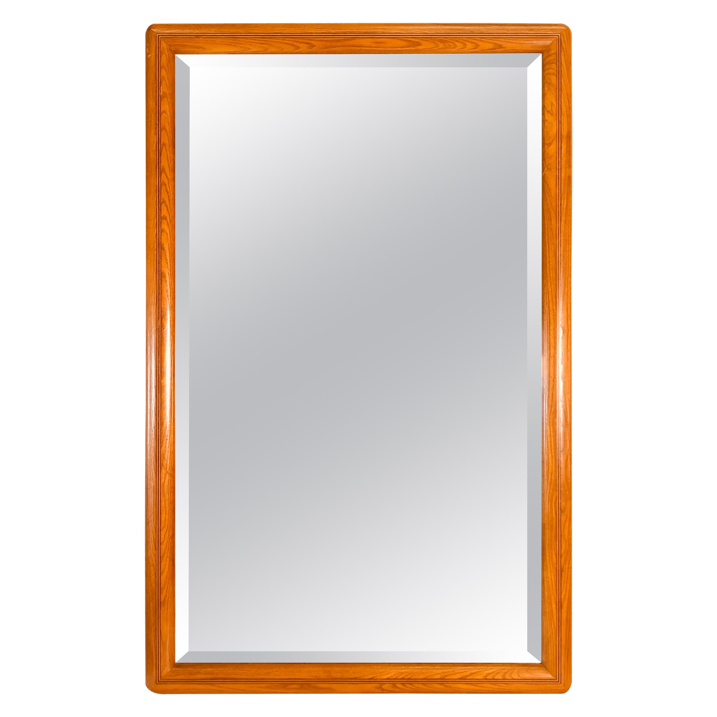 Drexel Compatibles Oakwood Wall Mirror For Sale
