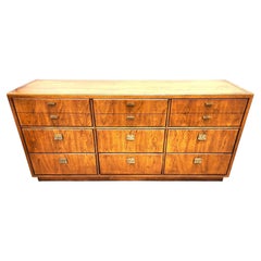 Vintage Drexel Consensus Dresser Campaign Style Mid Century Modern